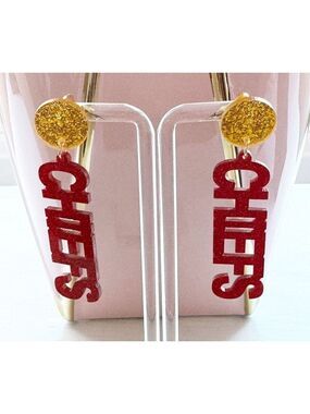 Kansas City Chiefs Acrylic Earrings